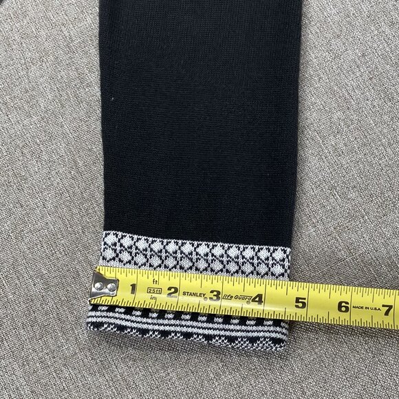 Artisan Knit A-Line Combo Dress Women's Small Round Neck 3/4 Sleeve Onyx NWT - Picture 16 of 16